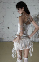 Worn Lace Skirt