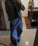 French Blue Cargo Pants