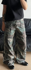 Double Waist Cargo Pants