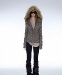 Diagonal Quilt Puffer