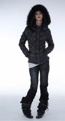 Diagonal Quilt Puffer