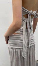 Rhinestone Knitted Halter Set image 12