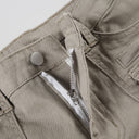 Khaki Tapered Bell-Bottom Trousers image 8