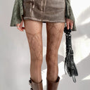 Star-pattern Fishnet Tights image 4