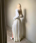 High-Waisted Maxi Skirt image 10