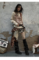 Patchwork Plaid Skirt image 12