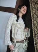 Floral Fringed Tie-Up Tank Top image 5