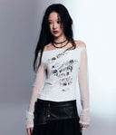 Irregular Patchwork Mesh Top image 5