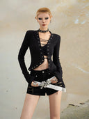 Irregular Tied-Up Cardigan image 4