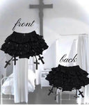 Gothic-style Puffball Mini Shorts image 5