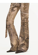 Snake Pattern Denim Pants image 9
