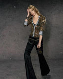 Parisienne Tamed-Leopard Plunge image 2
