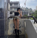 Babes python silk top image 2