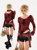 Spray-painted Pattern Sweater image 0