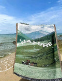 Snowy Mountain Forest Decorative Blanket image 5