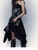 Printed Strapless Midi Skirt image 6