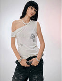Pearl Necklace Print Top image 11