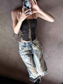 Cutout Halter  Leather Top image 5