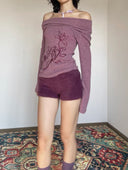 Magnolia Embroidery Printed Sweater image 14