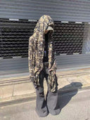 Camouflage Star-Print Hooded Cardigan image 9