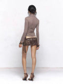 Mock Two-Piece Neckline Top image 7
