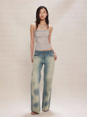 Rhinestone Knitted Halter Set image 3