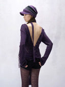 Grapevine Dual-V Velvet Tunic image 6