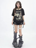 Butterfly Embroidered Pleated Top image 6