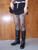 Star Over Knee Fishing Net Socks image 1