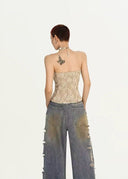 Field Lace Tie Crop image 3