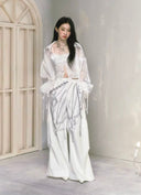 Pearl Shell Printed Wide-Leg Pants image 8