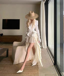High-Waisted Maxi Skirt image 13