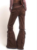 Printed Raw-Hem Flared Pants image 9