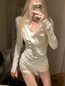Flutter Collar Two-Piece T-shirt Top image 1
