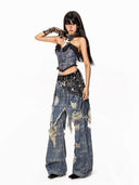 Punk Destroyer Skirted Jeans image 4