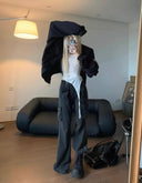 Micro Flare Design Work Pants image 12