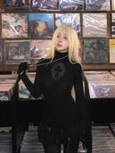 Gothic-style Puffball Mini Shorts image 4