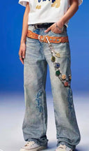 Aura Pearl Chain Jeans image 7