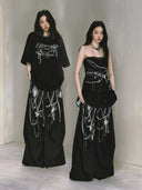 Pearl Shell Printed Wide-Leg Pants image 4
