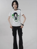 Kawaii Clover Doll Printed T-shirt image 9