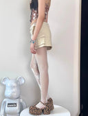 Irregular jacquard lace mesh stockings image 8