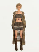 Hooded Knit Lace-Up Cardigan image 9
