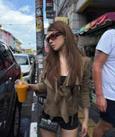 Tailored Short Suede Jacket image 0