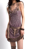 Floral Embroidered Lace Dress (with Belt) image 6