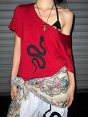 Year of the Snake Zodiac Print T-shirt image 5