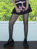 Star Over Knee Fishing Net Socks image 3