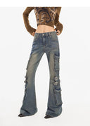 Cargo Flare Jeans image 6
