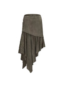 Japanese-style Gray-green Skirt image 4