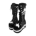 Black Star Plush Boots image 2