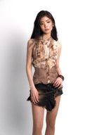 Brushed Print Halter Neck Top image 6